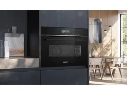 Siemens Einbaudampfbackofen CS756G1B1 Schwarz A+