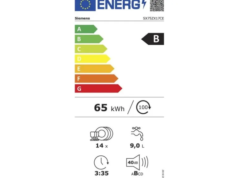 Siemens Einbaugeschirrspüler iQ500 SX75ZX17CE