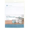 Silhouette Stickerpapier Set bedruckbar transparent
