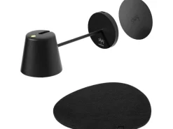 Silwy Magnet-Leuchte Portofino Black inkl. Platzset und Pad