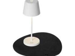 Silwy Tischleuchte Magnet-Leuchte Monaco Weiss inkl. Platzset