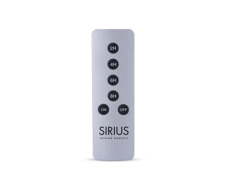 Sirius Fernbedienung mit Timerfunktion Silber