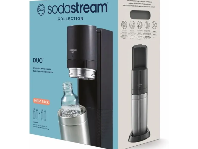 Sodastream Wassersprudler DUO Megapack XL Schwarz