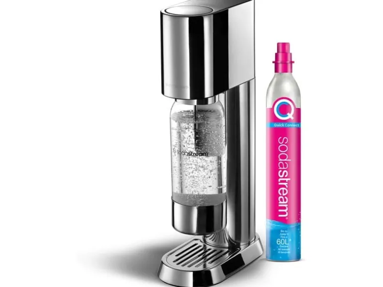 Sodastream Wassersprudler Enso mit Quickconnect und Flasche Silber