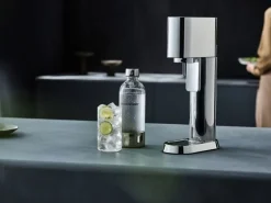 Sodastream Wassersprudler Enso mit Quickconnect und Flasche Silber