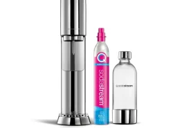 Sodastream Wassersprudler Enso mit Quickconnect und Flasche Silber