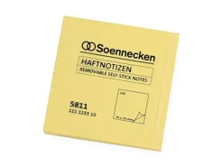 Soennecken Notizzettel 7.5 x 7.5 cm, 12 Stück à 100 Blätter, Gelb