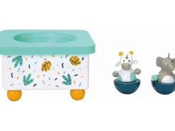 Spielba Holzspielwaren Musikspieldose Elefant & Giraffe