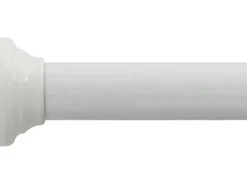 spirella Duschvorhangstange Kreta 125/220 x 3.5 cm, Weiss