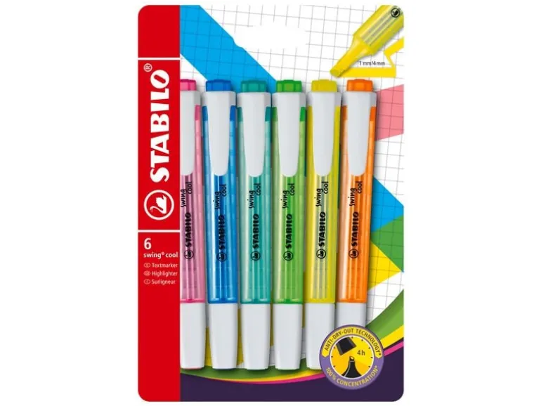 STABILO Textmarker Swing Cool 6 Stück