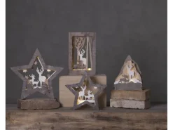 Star Trading Fauna Wald mit Hirschen 28 cm, Holz