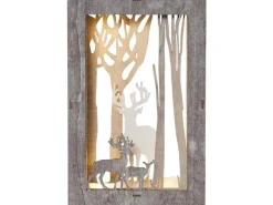 Star Trading Fauna Wald mit Hirschen 28 cm, Holz