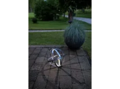 Star Trading Gartenlicht Solar Astri, Ø 25 cm, Silber