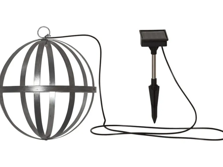 Star Trading Gartenlicht Solar Astri, Ø 25 cm, Silber