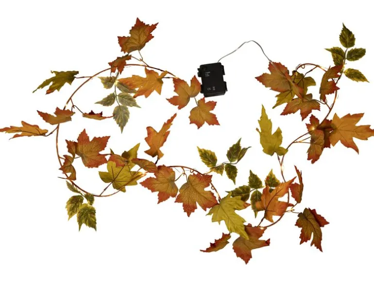 Star Trading Girlande Autumn Indoor, Orange, 10 cm Höhe