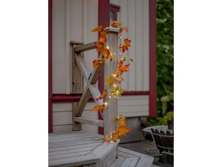 Star Trading Girlande Autumn Indoor, Orange, 10 cm Höhe