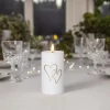 Star Trading LED Grabkerze Kerze Heart Warmweiss, 1 LED