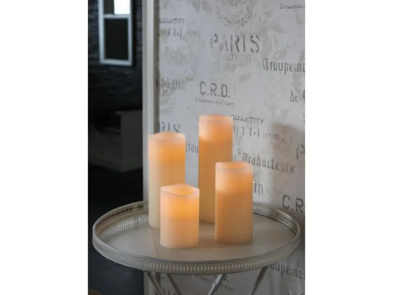 Star Trading LED-Kerze Big Ø 10 x 20 cm, Beige