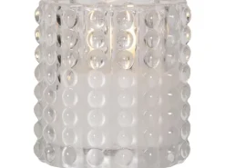 Star Trading LED-Kerze Flamme Dotty, Transparent, 10 cm
