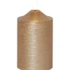 Star Trading LED-Kerze Pillar Flamme Ø 7.5 x 15 cm, Gold