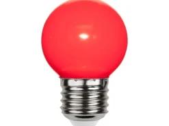 Star Trading LED Leuchtmittel E27 G45 Outdoor Lighting Rot, 1W, 220-240V