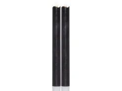 Star Trading LED-Stabkerzen Set Dinner 2P Flamme 25 cm – schwarz
