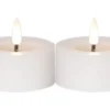 Star Trading LED Teelichter Set Flamme Flow 2 Pack, Weiss