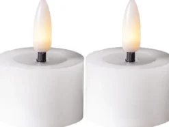 Star Trading LED Teelichter Set 2 Pack Flow 5 cm – weiss