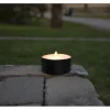Star Trading LED Teelicht Maxi Ø 10 x 7 cm, Schwarz
