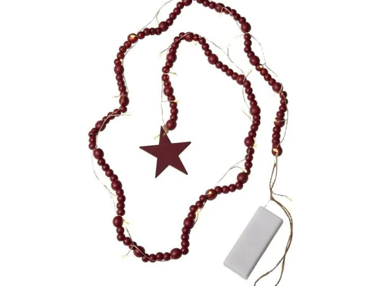 Star Trading Lichterkette Beady Rot
