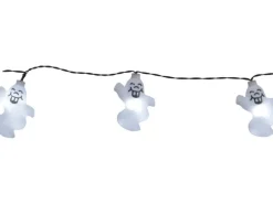 Star Trading Lichterkette Halloween Ghosts 210 cm, Weiss