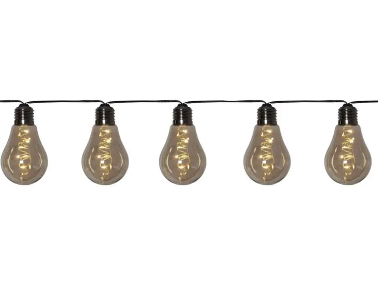 Star Trading Lichterkette Vintage Glow 360 cm, Schwarz
