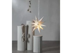 Star Trading Papierstern December, Weiss, Ø 45 cm