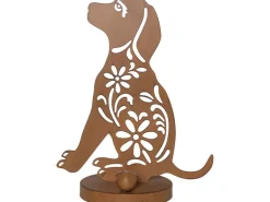 Star Trading Solar Decoration Oxidog Indoor, Outdoor, Warmweiss, Rost