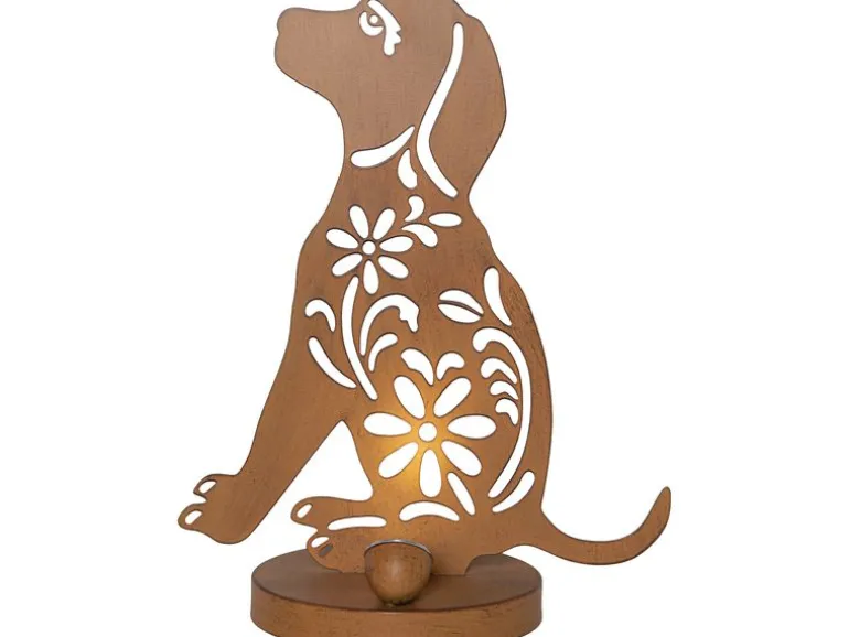 Star Trading Solar Decoration Oxidog Indoor, Outdoor, Warmweiss, Rost