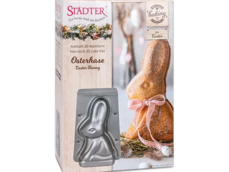 Städter Backförmchen 3D Osterhäschen 18 x 26 x 8 cm