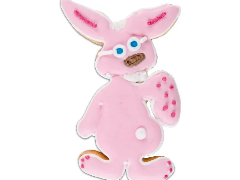 Städter Guetzli-Ausstecher Hase mit Ei, Edelstahl, 10 cm