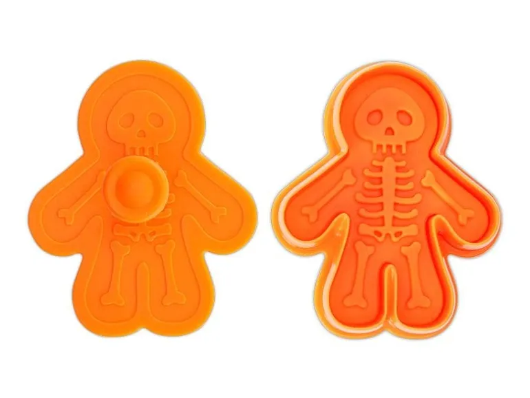 Städter Präge-Ausstecher Skelett 4.3 x 7 cm, Orange