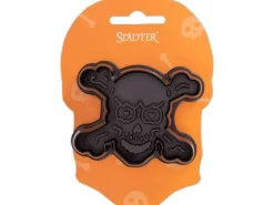 Städter Präge-Ausstecher Totenkopf 4.3 x 7.5 cm, Schwarz