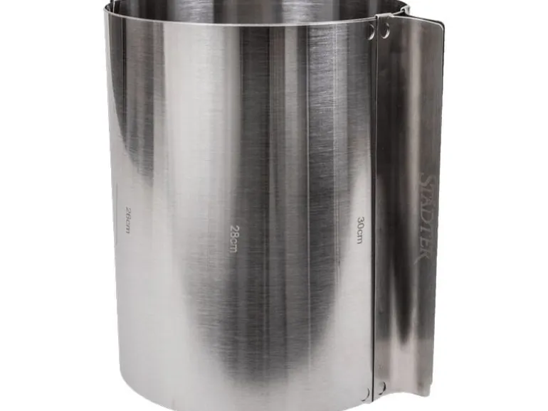 Städter Tortenring 15 bis 30 cm verstellbar, Silber