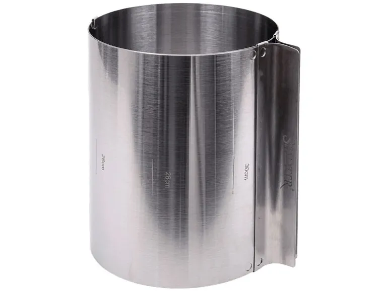 Städter Tortenring 15 bis 30 cm verstellbar, Silber