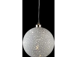 STT Hänger Glamour Ball L, Ø 15 cm, Weiss
