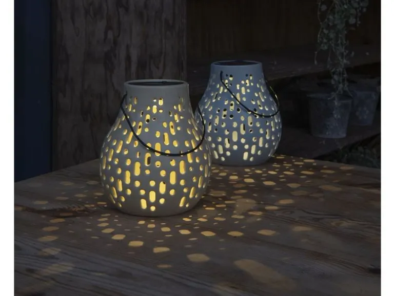 STT Solar Ceramic Lamp Beige