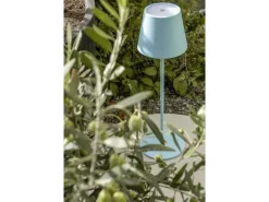 STT Tischleuchte Motion USB Luna, 23 LEDs, Ø 12 x 38 cm, Iceblue