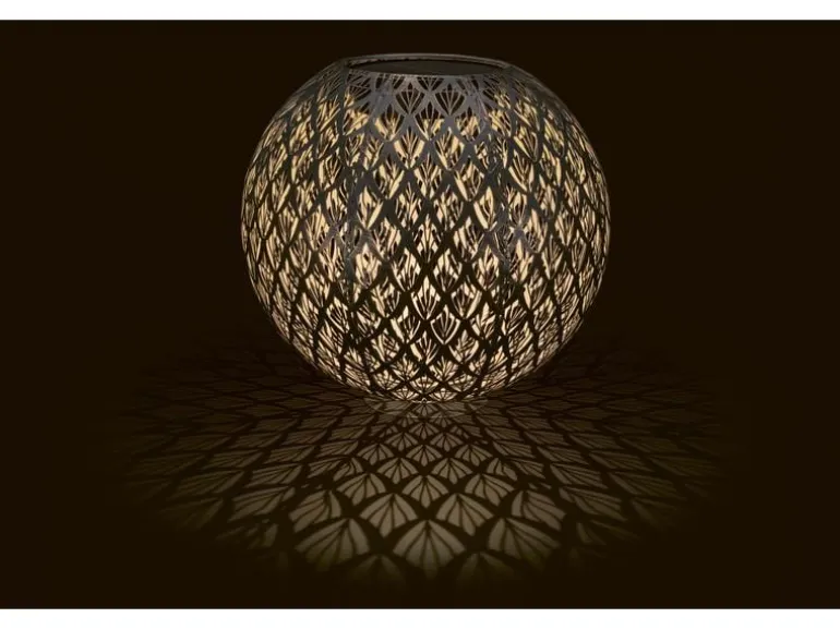 STT Windlicht Solar Antic Ball Emilia, Ø 30 cm, Marineblau
