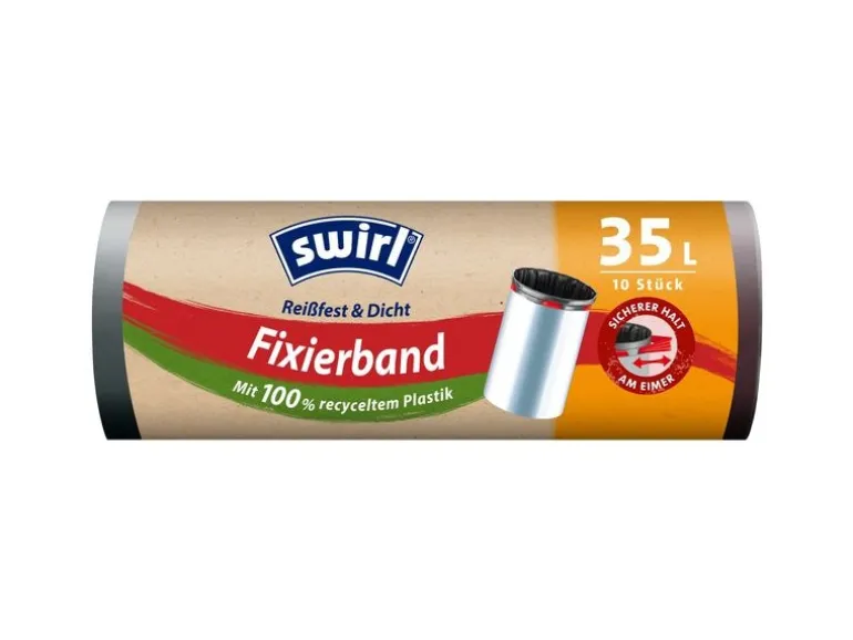 Swirl Müllbeutel Fixierband 35 l, 4 x 10 Stück