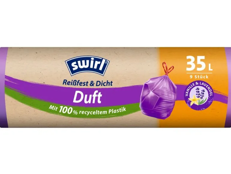 Swirl Müllbeutel Lavendel-Vanille 35 l, 9 Stück