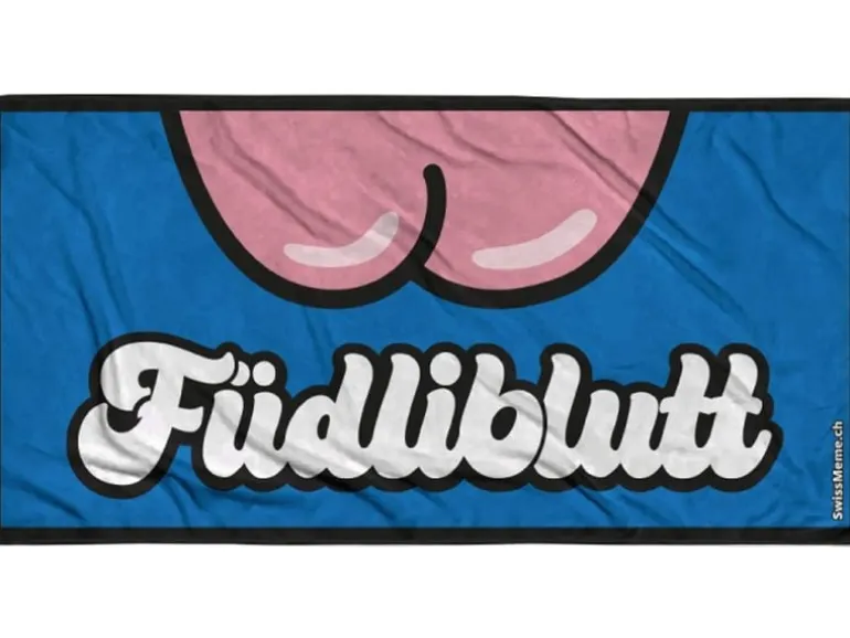 Swissmeme Badetuch Füdliblutt 76 x 152 cm