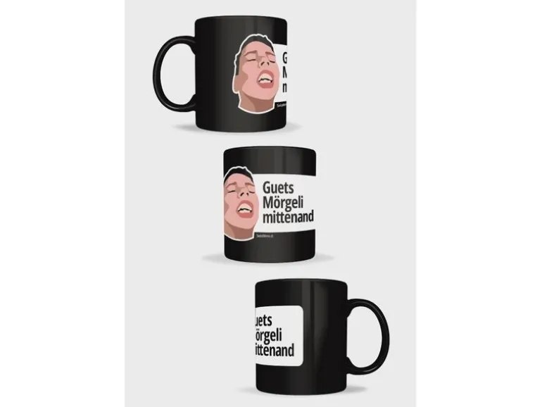 Swissmeme Guets Mörgeli mittenand Keramik Schwarz 350 ml