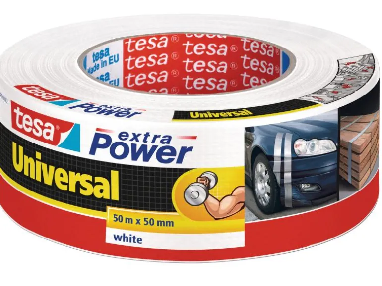 tesa Klebeband extra Power Universal 50 mm x 50 m, Weiss